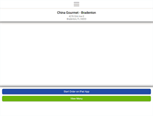 Tablet Screenshot of chinagourmetfl.com